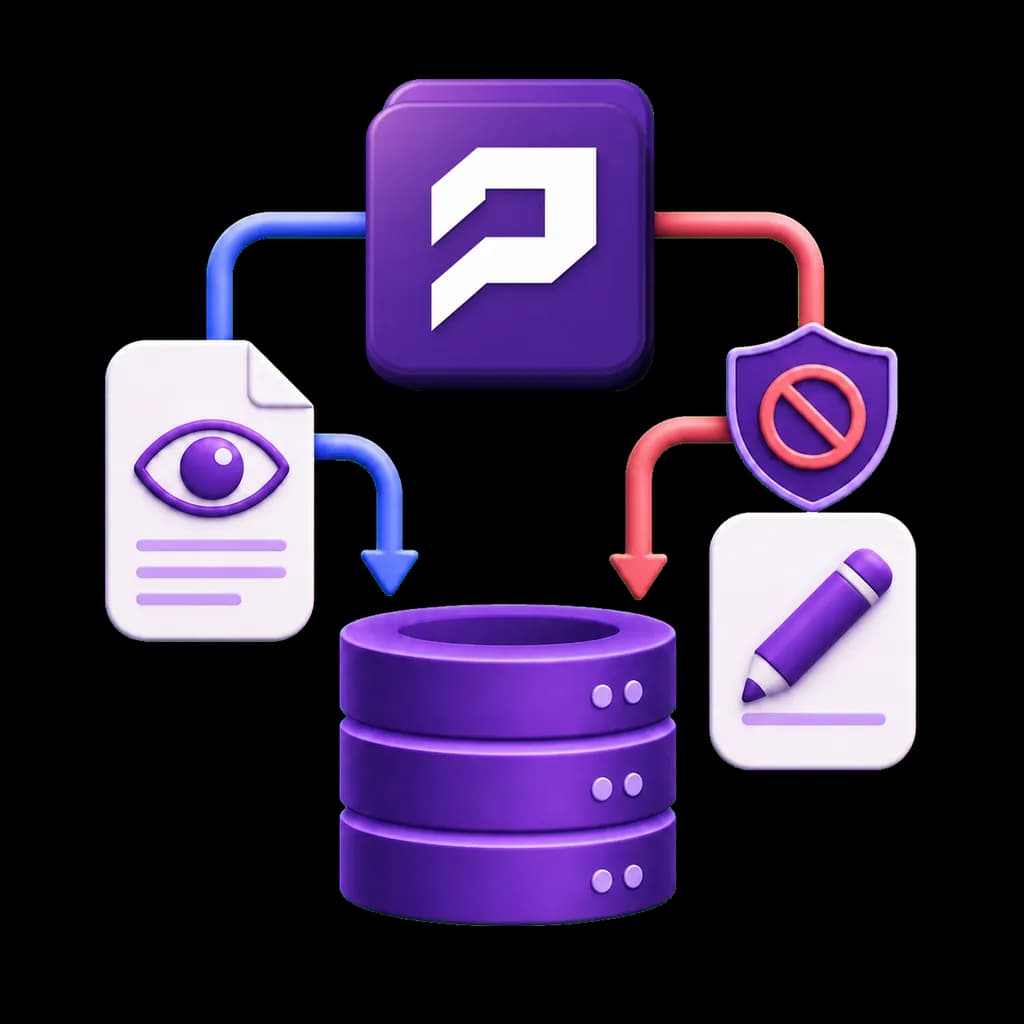 PopMCP allowing data reads while blocking write operations from changing source data